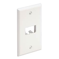 Panduit CFP2IW | Faceplate, 2 Port, Classic, Off White