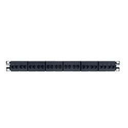 Panduit CP24688BL | Cat 6 Coupler Patch Panel, 24 Ports, 1 Ru, Black
