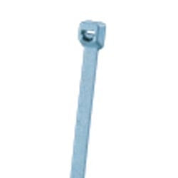 Panduit PLT2I-C86 Cable Tie, 8.0";L (203mm), Intermediate, Metal Detectable Nylon, Light Blue, Pack of 100