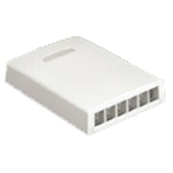 Panduit NK6BXIW-AY | NK 6-Port Surface Mount Box, Off White