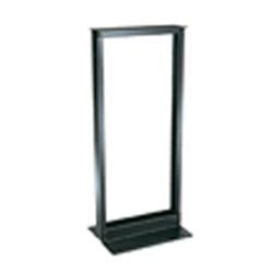 Panduit R2P48 | 2-Post Rack, 24RU, #12-24 Threaded E-Rails, Aluminum, Black