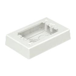 Panduit JBP1EIW | Single Gang Power Rated 2-piece Extension Outlet Box, Off White
