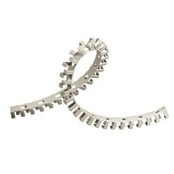 Panduit FL25X25LG-A | Panduct Flexible Duct, Light Gray, PP, 0.98"x0.98", PK70