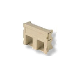 CommScope 1116406-1 | 2-Port Angled Blank Module For SL Series Faceplate Uses 1.5U Almond