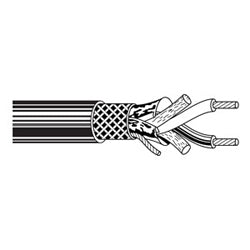 Belden SP9463-J22U400 Coaxial Cable, Blue Hose Cable. 20 AWG stranded (7x28) .038"; tinned copper conductors, polyethylene insulation, Beldfoil (100% coverage) plus a tinned copper braid shield (55% coverage), sunlight-resistant PVC jacket.