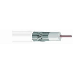 Commscope 2281 WHRL RG6 TRI 1000 | 8720203/10 RG-6 Type 77% Braid Trishield Plenum Video Coaxial Cable, white jacket, 1000 ft (305 m) reel