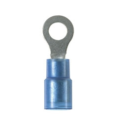 Panduit PN14-10RX-C | Ring Terminal, Expanded Nylon Insulation, 16 - 14 AWG, #10 Stud Size, Pack of 100
