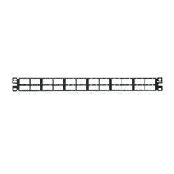 Panduit CPP48HDVNSWBL | Mini-Com Patch Panel, w/VN 48 Port, 1 RU, BL