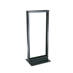 Panduit R2PS | 2-Post Rack, 45RU, #12-24 Threaded E-Rails, Steel, Black
