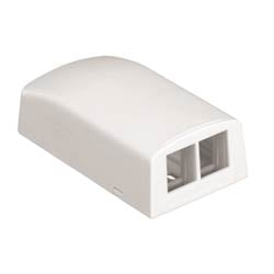 Panduit NK2BXWH-A | NK 2-Port Surface Mount Box, White