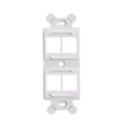 Panduit NK4RMFWH NK 4-Port, Screw Mount module frame, White