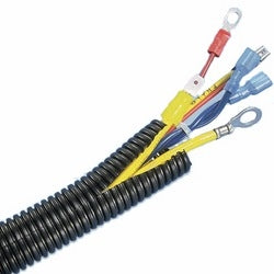 Panduit CLT188F-C20 | CLT188F-C20 Loom Tubing, Black, PE, 1.875" Nom Dia., 100', PK1