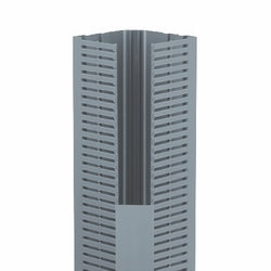 Panduit CWD2LG6 | PanelMax CWD2LG6 Corner Duct, Lt Gray, PVC, 2.57"x3.35", PK6