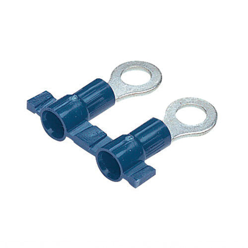 Panduit PV14-10RB-3K | Reel Smart Pv14-10Rb-3K Ring Terminal, Blue, Vinyl, 14-16 Awg, #10 Stud, Pk3000