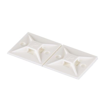 Panduit ABM112-A-C | Cable Tie Mount, Adhesive, 1.12";x1.12"; (28.5mm x 28.5mm), White