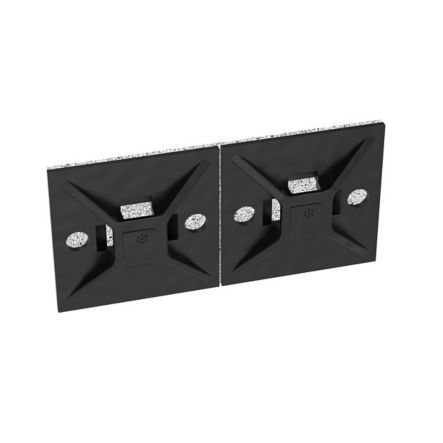 Panduit ABM112-AT-C0 | ABM112-AT-C0 Cable Tie Mount, Black, UV PA6.6, Acrylic Adh., 1.12x1.12", PK100