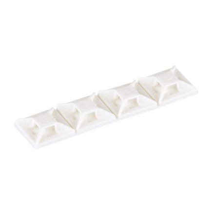 Panduit ABM1M-A-M | Abm1M-A-M Cable Tie Mount, White, Pa 6.6, Rubber Adh., 0.5X0.5", Pk1000