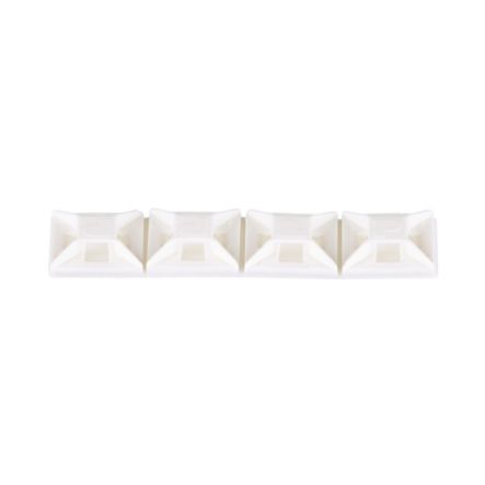 Panduit ABM1M-A-M | Abm1M-A-M Cable Tie Mount, White, Pa 6.6, Rubber Adh., 0.5X0.5", Pk1000