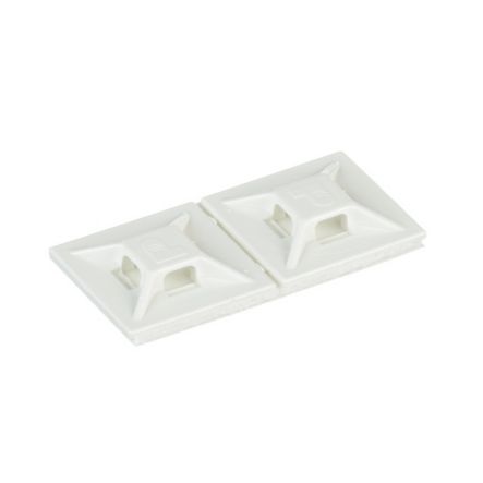 Panduit ABMM-A-C | Cable Tie Mount, White, ABS, Rubber Adh., 0.75x0.75", PK100