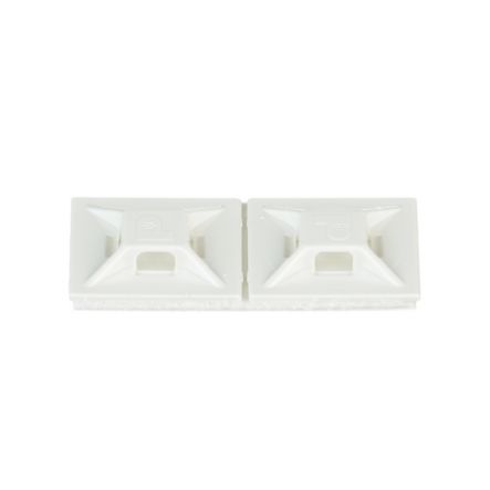 Panduit ABMM-A-C | Cable Tie Mount, White, ABS, Rubber Adh., 0.75x0.75", PK100