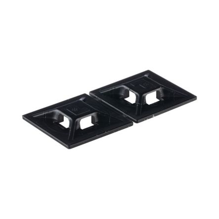 Panduit ABMM-AT-C0 | ABMM-AT-C0 Cable Tie Mount, Black, UV ABS, Acrylic Adh., 0.75x0.75", PK100