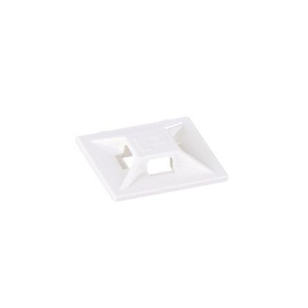 Panduit ABMM-D | ABMM-D Cable Tie Mount, White, ABS, Self-Adh., 0.75x0.75", PK500