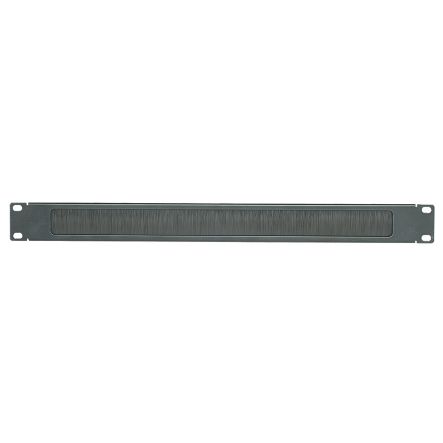 Panduit BR1B | Blanking Panel with Brush Seal Pass-Through 1 RU, Black