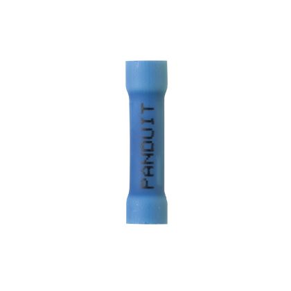 Panduit BSV14X-L | Pan-Term BSV14X-L Butt Splice, Blue, Vinyl, 14-16 AWG, PK50