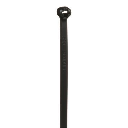 Panduit BT1.5I-C0 | Dome-Top Barb Tie, Black, UV PA6.6, 6.1"L, 40lb, PK100
