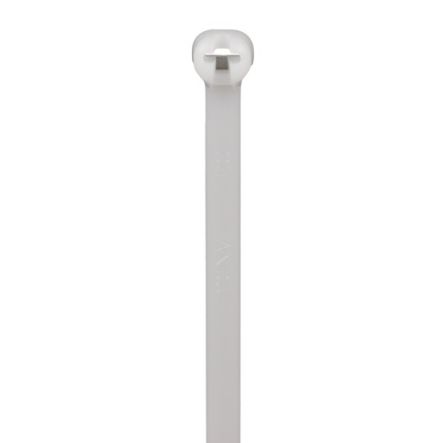 Panduit BT1.5M-C | Cable Tie, Metal Barb, 6.3";L (160mm), Miniature, Nylon, Natural, Pack of 100