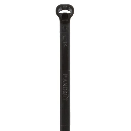 Panduit BT2I-C0 Cable Tie, Metal Barb, 8.0";L (203mm), Intermediate, Weather-resistant, Black, Pack of 100