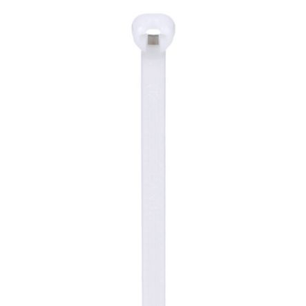 Panduit BT2I-M Cable Tie, Metal Barb, 8.0";L (203mm), Intermediate, Nylon, Natural, Pack of 1000