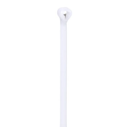Panduit BT2M-C | Cable Tie, Metal Barb, 7.9";L (201mm), Miniature, Nylon, Natural, Pack of 100