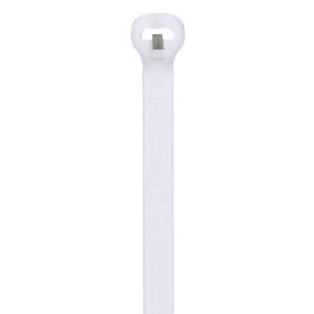 Panduit BT4S-C Cable Tie, Metal Barb, 15.1";L (384mm), Standard, Nylon, Natural, Pack of 100