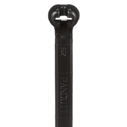 Panduit BT7LH-L0 Cable Tie, Metal Barb, 24.4";L (620mm), 7"; Maximum Bundle Diameter, Light-Heavy Cross Section, Weather-resistant, Black, Pack of 50