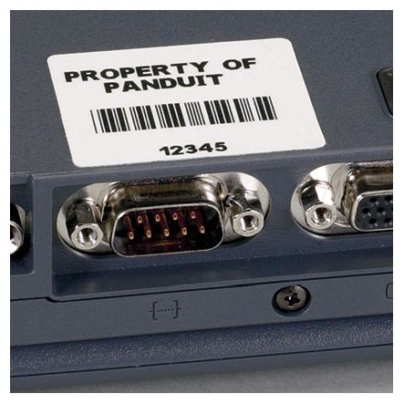 Panduit C200X100YJC | P1 C200X100YJC Component Label, Polyester, White, 200 Lbls, 1"x2", PK1