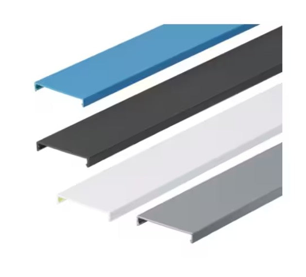 Panduit C4IB6 | Flushed Duct Cover, PVC, 4" x 1' (6-Pack), Intrinsic Blue