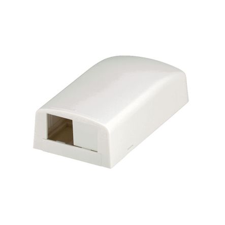 Panduit CBX2WH-AY | Mini-Com Surface Mount Box Accepts Up To Two Mini-Com Modules, Dimensions: 1.06";H x 1.95";W x 3.65";L (27.0mm x 49.5mm x 92.7mm), White