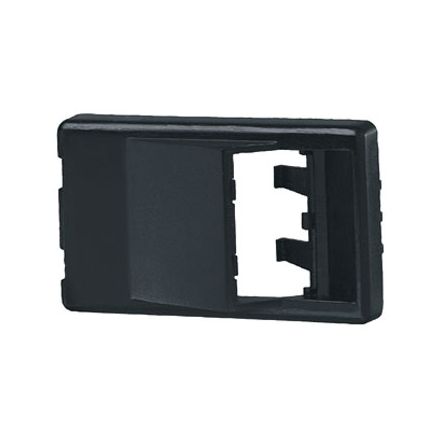 Panduit CFFPA2BL | Furniture Faceplate, 2 Port, Angle d Black