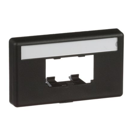 Panduit CFFPL2BL | Mini-Com, Furniture Faceplate, Standard Opening, 2 port, Black