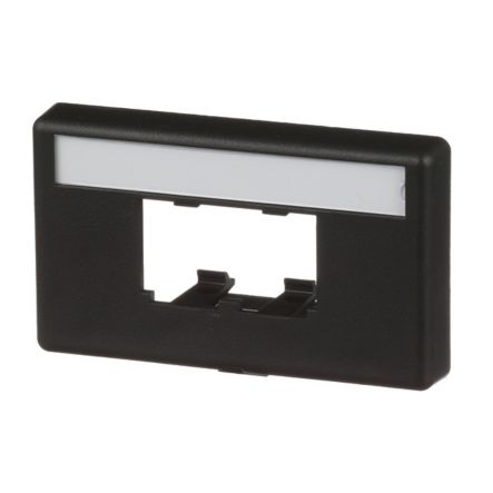 Panduit CFFPL2BL | Mini-Com, Furniture Faceplate, Standard Opening, 2 port, Black