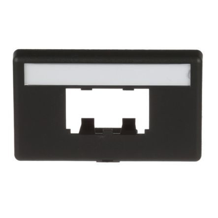 Panduit CFFPL2BL | Mini-Com, Furniture Faceplate, Standard Opening, 2 port, Black