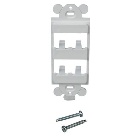 Panduit CFG4WH | GFCI Frame, 4 Port, White