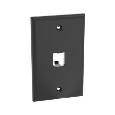 Panduit CFP1BL | Faceplate, 1 Port, Classic, Black