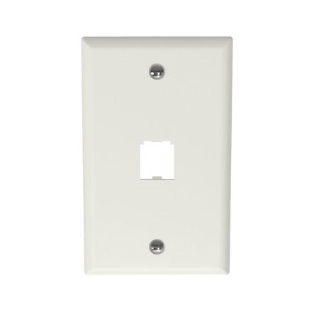 Panduit CFP1IW | Faceplate, 1 Port, Classic, Off White