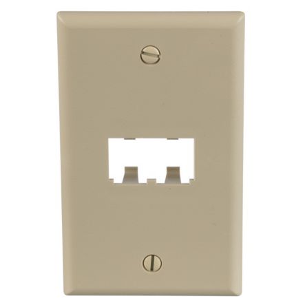 Panduit CFP2EI | Faceplate, 2 Port, Classic, Electric Ivory