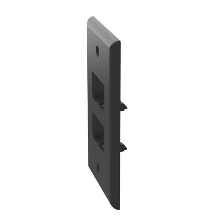 Panduit CFP4BL | Faceplate, 4 Port, Classic, Black