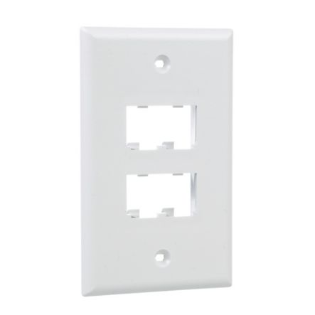 Panduit CFP4WH | Faceplate, 4 Port, Classic, White