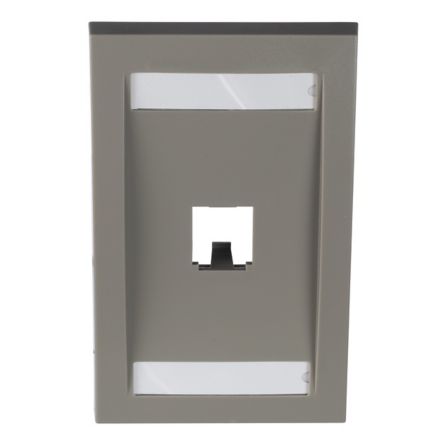 Panduit CFPE1IGY | Faceplate, 1 Port, Single Gang, Executive, International Gray