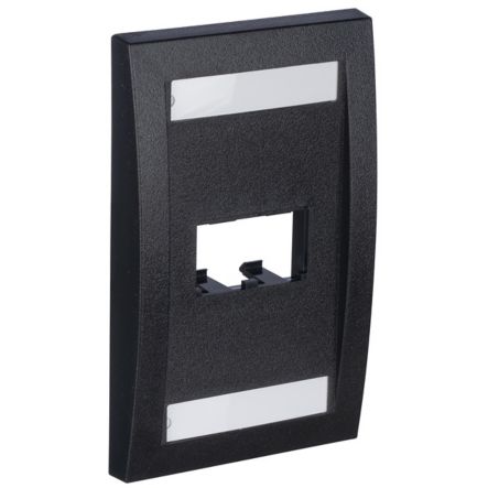 Panduit CFPE2BLY | Faceplate, 2 Port, Single Gang, Executive, Black